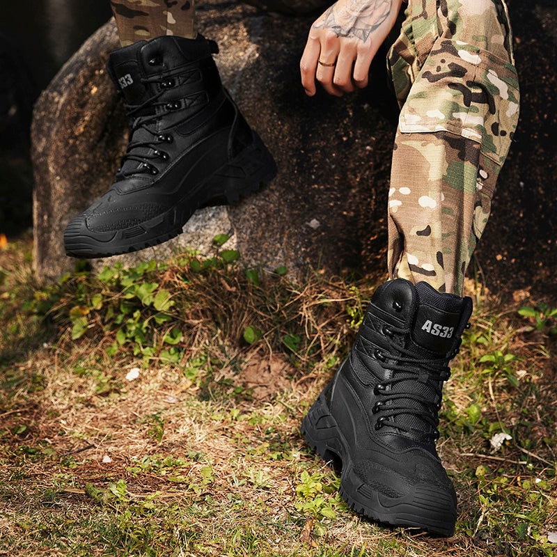 Men’s Durable Orthopedic Work & Hiking Boots, Waterproof, Slip-Resistant, Impact & Puncture Resistant, Wide Toe, Arch & Ankle Support, All-Day Comfort