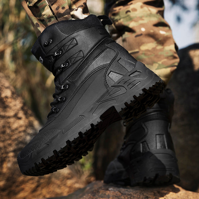Men’s Durable Orthopedic Work & Hiking Boots, Waterproof, Slip-Resistant, Impact & Puncture Resistant, Wide Toe, Arch & Ankle Support, All-Day Comfort