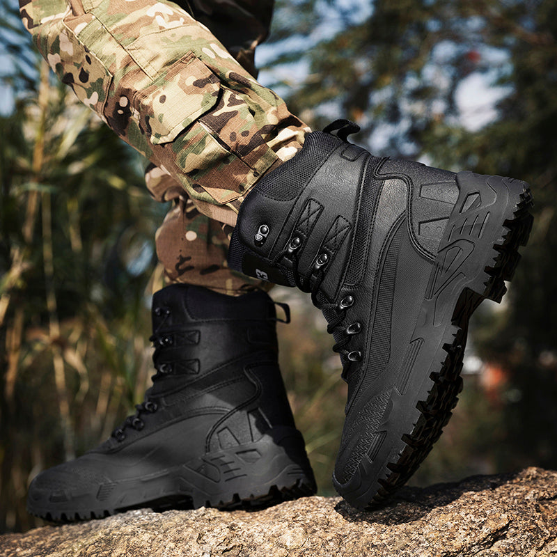 Men’s Durable Orthopedic Work & Hiking Boots, Waterproof, Slip-Resistant, Impact & Puncture Resistant, Wide Toe, Arch & Ankle Support, All-Day Comfort