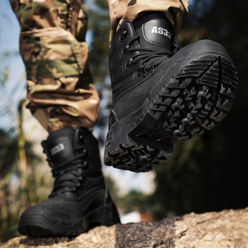 Men’s Durable Orthopedic Work & Hiking Boots, Waterproof, Slip-Resistant, Impact & Puncture Resistant, Wide Toe, Arch & Ankle Support, All-Day Comfort