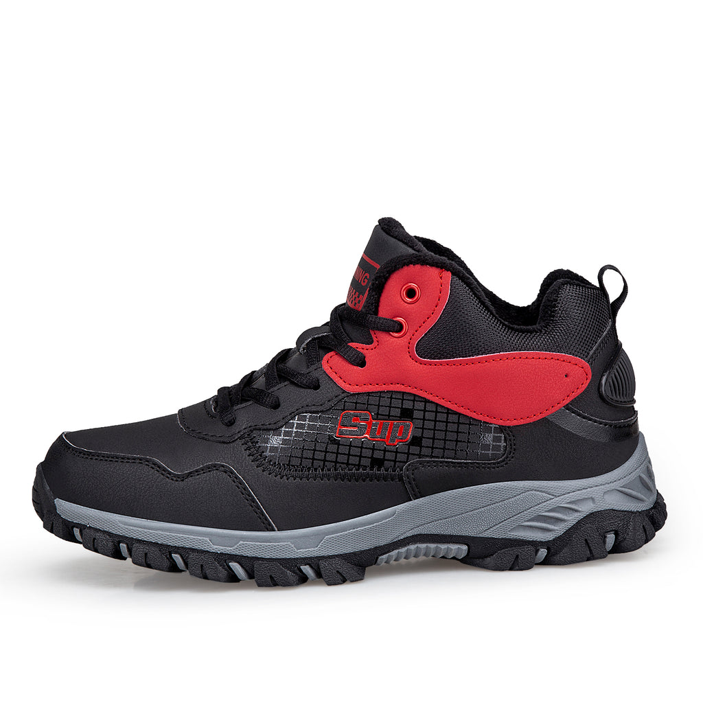 Men's Orthopedic Hiking Boots - Safe and Comfortable Work Boots - Waterproof, Slip-resistant, Impact-resistant, and Puncture-resistant - Wide Toe, Arch Support, and Ankle Support - Money-back Guarantee if ineffective.