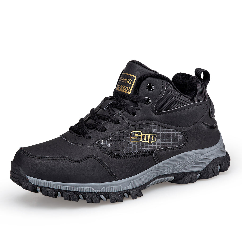 Men's Orthopedic Hiking Boots - Safe and Comfortable Work Boots - Waterproof, Slip-resistant, Impact-resistant, and Puncture-resistant - Wide Toe, Arch Support, and Ankle Support - Money-back Guarantee if ineffective.
