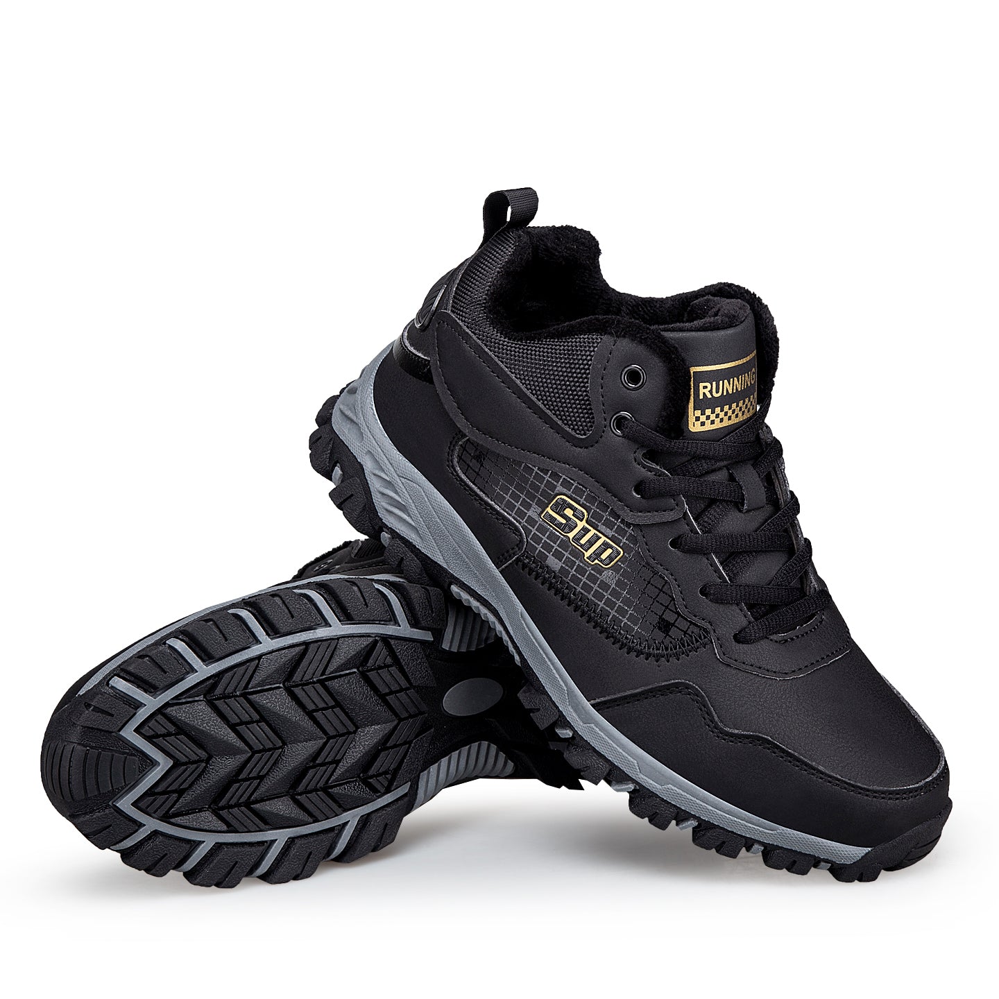 Men's Orthopedic Hiking Boots - Safe and Comfortable Work Boots - Waterproof, Slip-resistant, Impact-resistant, and Puncture-resistant - Wide Toe, Arch Support, and Ankle Support - Money-back Guarantee if ineffective.