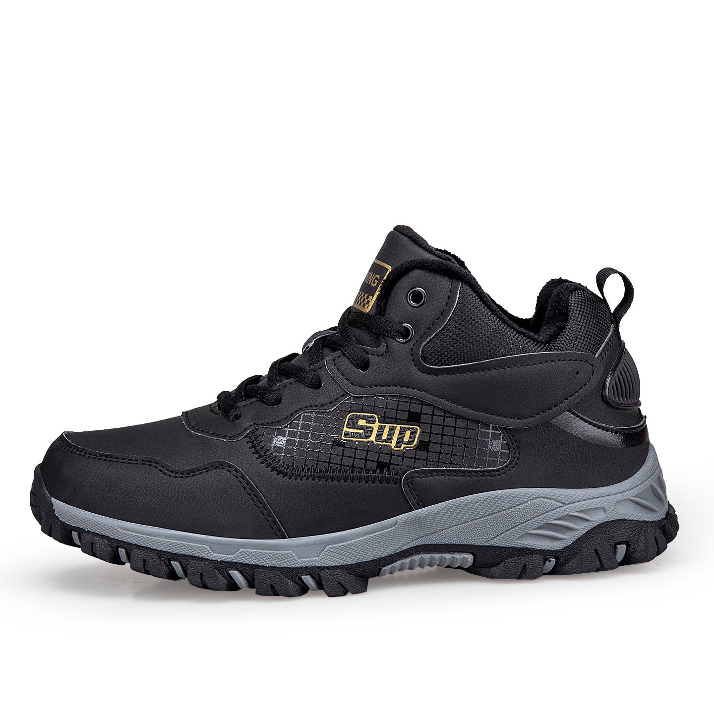 Men's Orthopedic Hiking Boots - Safe and Comfortable Work Boots - Waterproof, Slip-resistant, Impact-resistant, and Puncture-resistant - Wide Toe, Arch Support, and Ankle Support - Money-back Guarantee if ineffective.