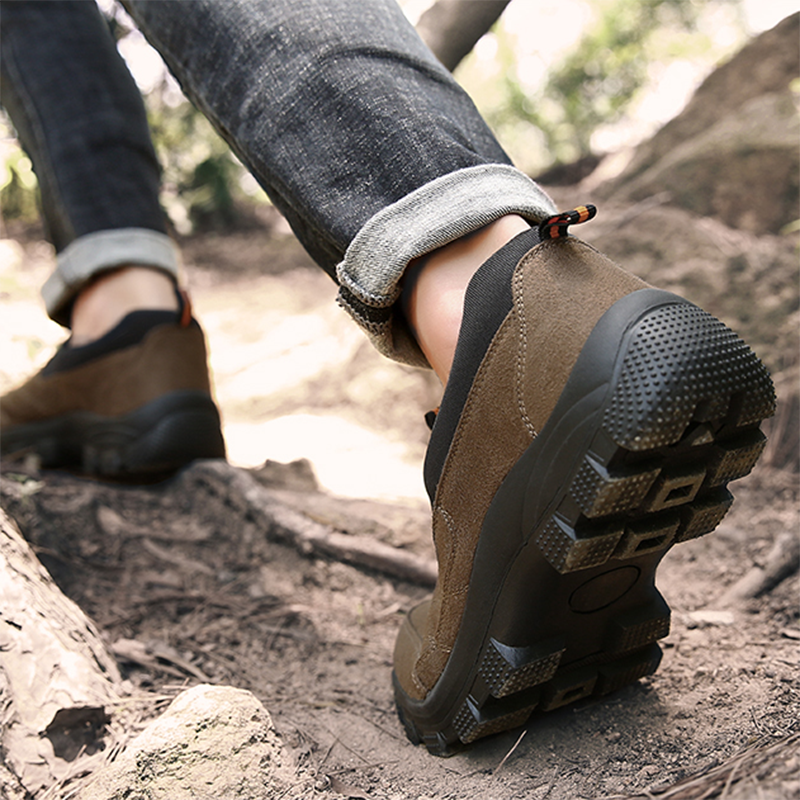 2026 Upgrade Men's Comfortable Non-Slip Pigskin Slip-On Casual Walking Shoes Outdoor Sports Shoes