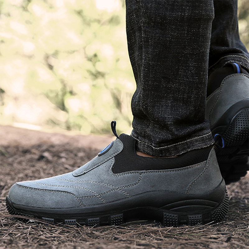 2026 Upgrade Men's Comfortable Non-Slip Pigskin Slip-On Casual Walking Shoes Outdoor Sports Shoes