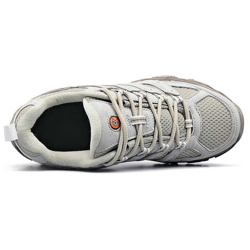Men’s Hiking Shoes, Breathable Mesh Trail Sneakers, Non-Slip Grip Sole, Low-Top