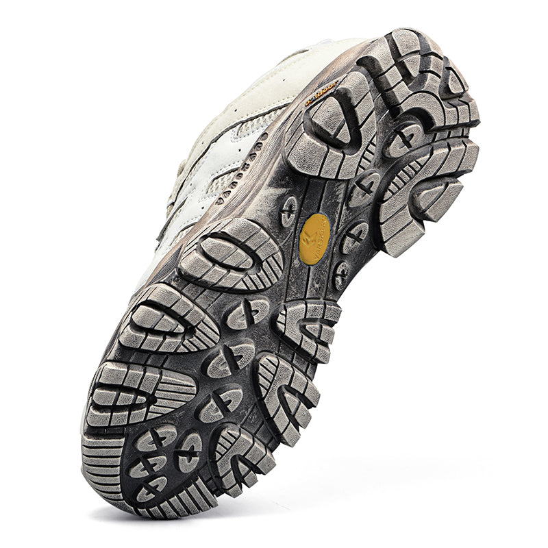 Men’s Hiking Shoes, Breathable Mesh Trail Sneakers, Non-Slip Grip Sole, Low-Top
