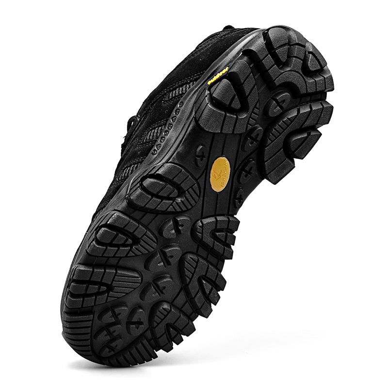 Men’s Hiking Shoes, Breathable Mesh Trail Sneakers, Non-Slip Grip Sole, Low-Top