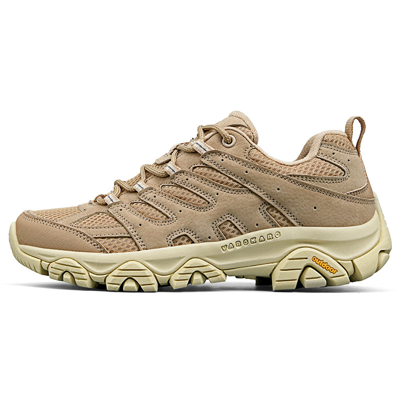 Men’s Hiking Shoes, Breathable Mesh Trail Sneakers, Non-Slip Grip Sole, Low-Top
