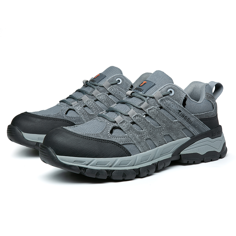 Men's Orthopedic Arch Support Wide Toe Ankle Support Hiking Shoes Waterproof Non-slip Anti-puncture Work Shoes