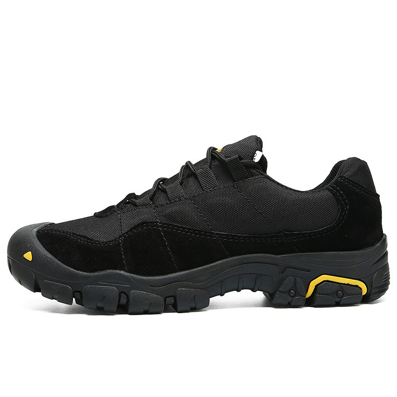 -- Men's Outdoor Hiking Work Boots - Slip-Resistant & Abrasion-Proof for Mountain/Construction