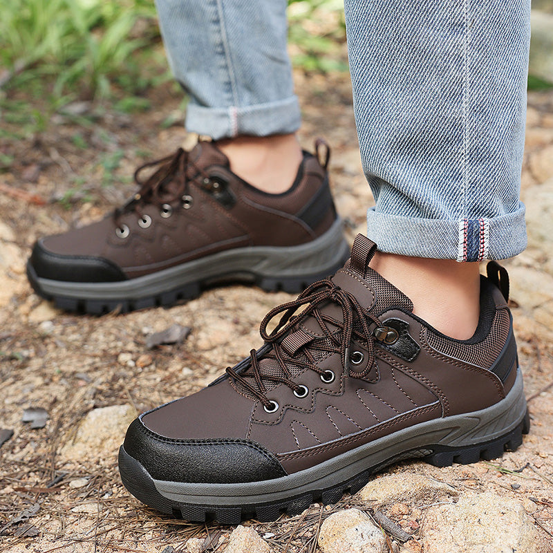 ⏰Limited Time Sale 70% OFF-Men's Orthopedic Arch Support Wide Toe Lightweight Hiking Shoes Waterproof Non-slip Scratch-Resistant Work Shoes, Ideal For Hike All Day with Comfort and Zero Fatigue
