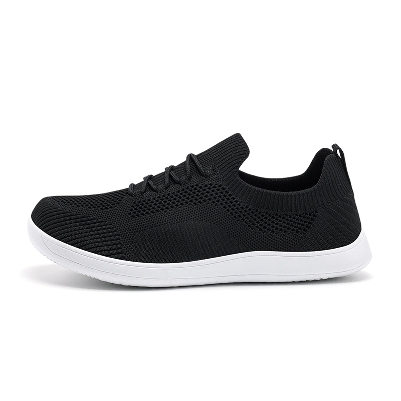 Men‘s’ Wide Toe Box Running Walking Shoes - Zero Laces Comfort, Non-Slip Traction & Cushioned Support