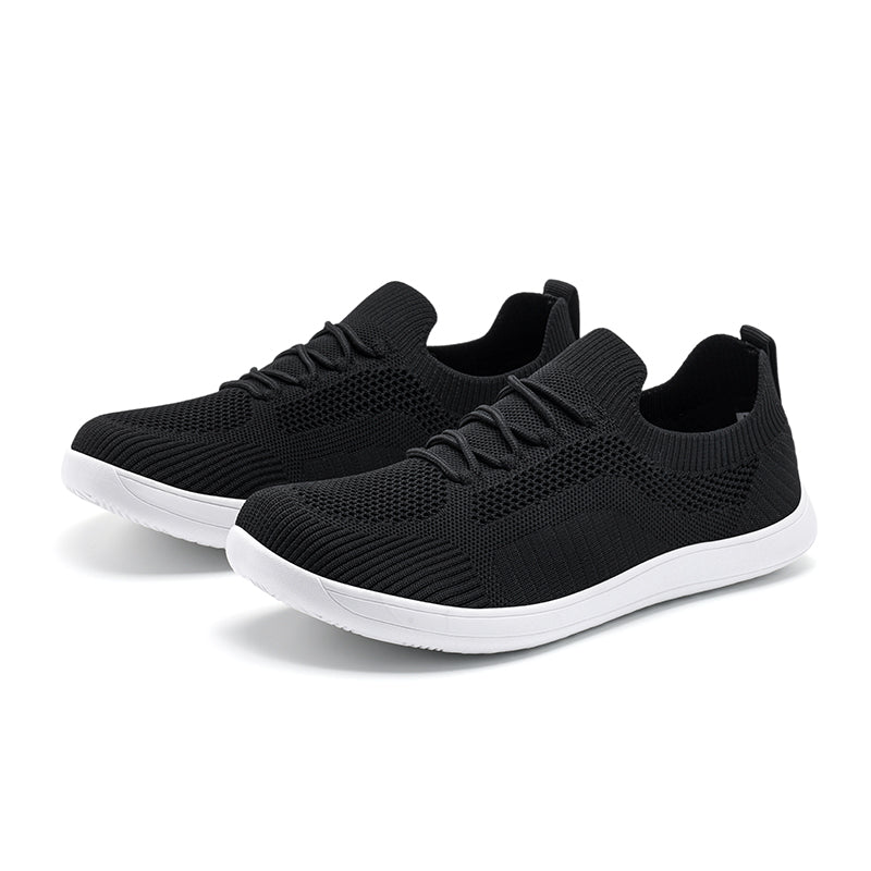 Men‘s’ Wide Toe Box Running Walking Shoes - Zero Laces Comfort, Non-Slip Traction & Cushioned Support