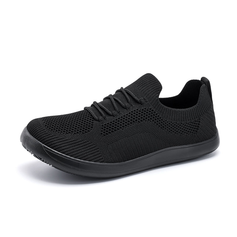 Men‘s’ Wide Toe Box Running Walking Shoes - Zero Laces Comfort, Non-Slip Traction & Cushioned Support