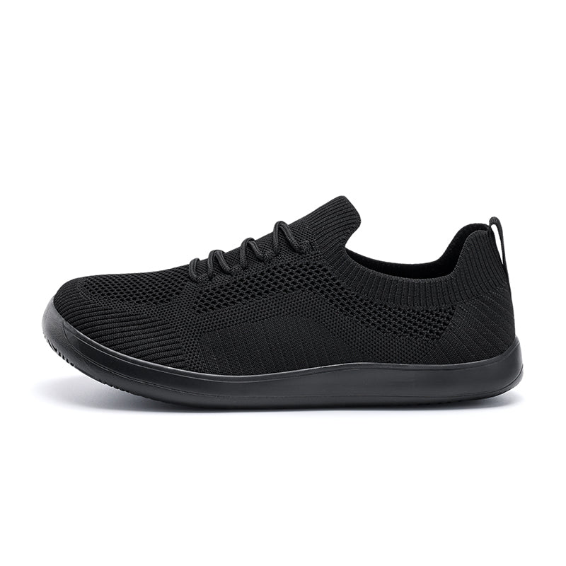 Men‘s’ Wide Toe Box Running Walking Shoes - Zero Laces Comfort, Non-Slip Traction & Cushioned Support