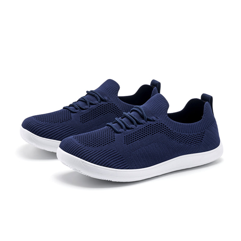 Men‘s’ Wide Toe Box Running Walking Shoes - Zero Laces Comfort, Non-Slip Traction & Cushioned Support