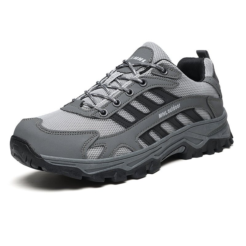 Men's Orthopedic Arch Support Wide Toe Ankle Support Hiking Shoes Waterproof Non-slip Anti-puncture Work Shoes