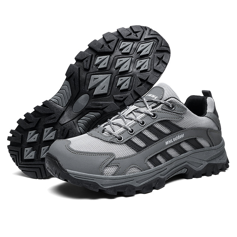 Men's Orthopedic Arch Support Wide Toe Ankle Support Hiking Shoes Waterproof Non-slip Anti-puncture Work Shoes