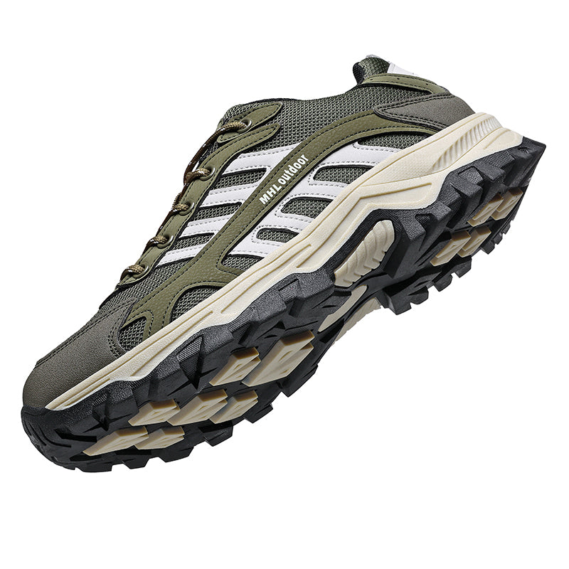 Men's Orthopedic Arch Support Wide Toe Ankle Support Hiking Shoes Waterproof Non-slip Anti-puncture Work Shoes