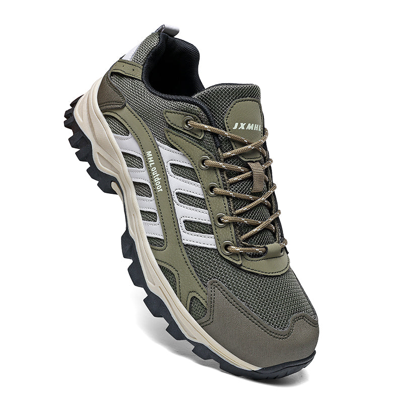 Men's Orthopedic Arch Support Wide Toe Ankle Support Hiking Shoes Waterproof Non-slip Anti-puncture Work Shoes
