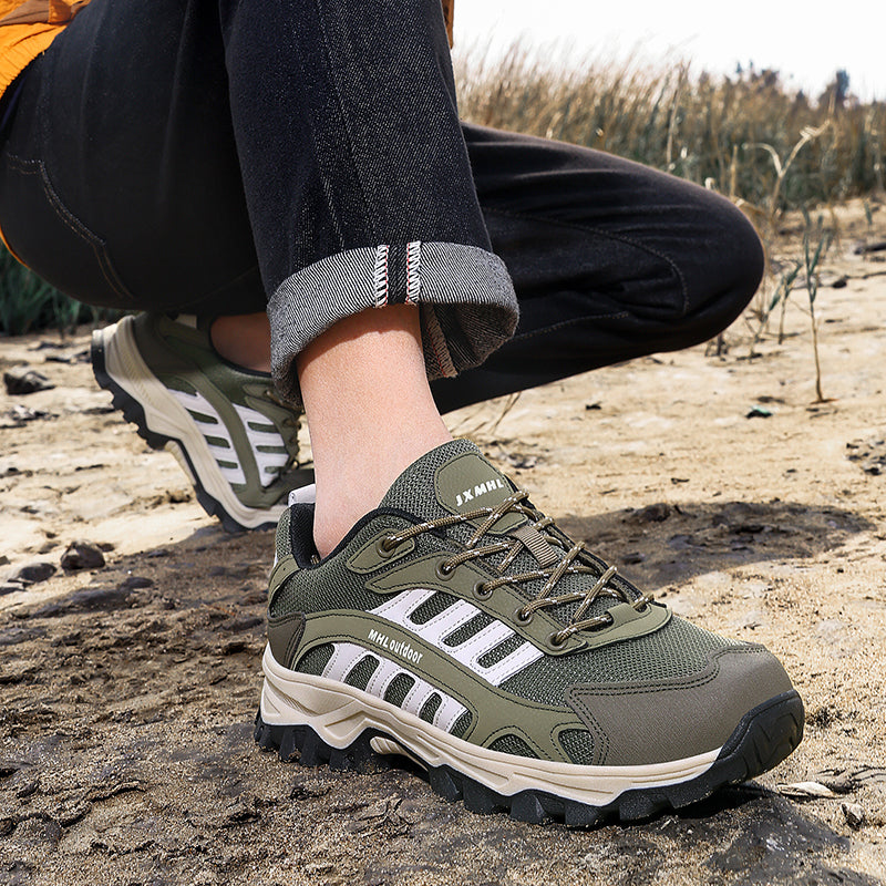 Men's Orthopedic Arch Support Wide Toe Ankle Support Hiking Shoes Waterproof Non-slip Anti-puncture Work Shoes