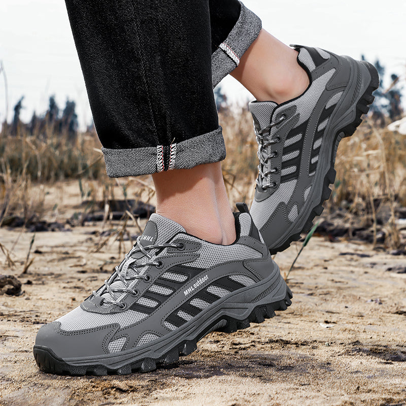 Men's Orthopedic Arch Support Wide Toe Ankle Support Hiking Shoes Waterproof Non-slip Anti-puncture Work Shoes