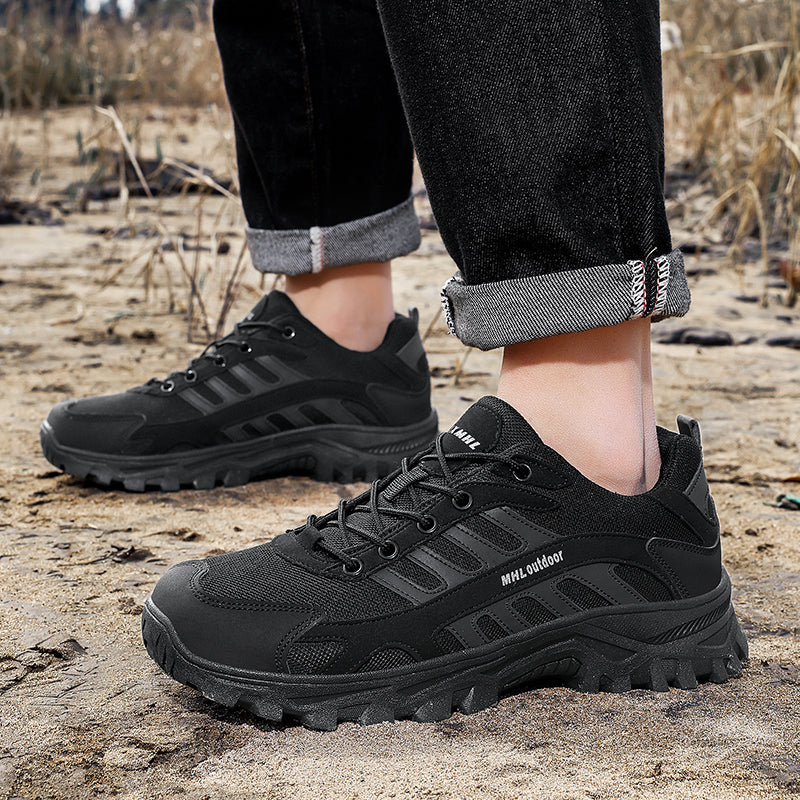 Men's Orthopedic Arch Support Wide Toe Ankle Support Hiking Shoes Waterproof Non-slip Anti-puncture Work Shoes