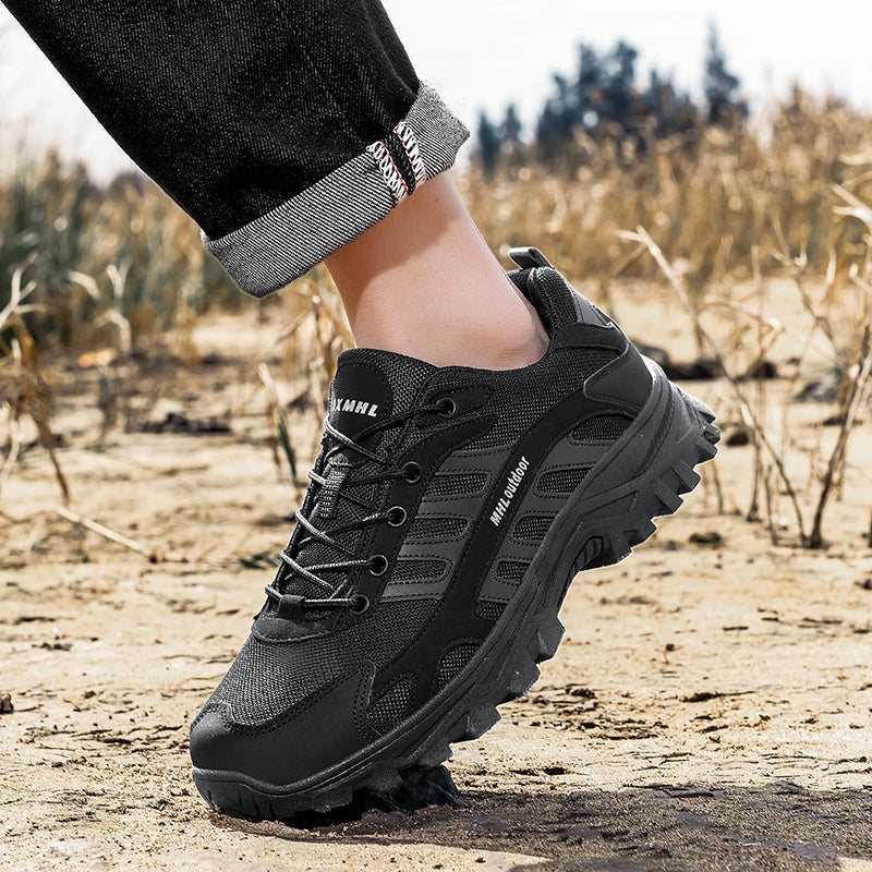 Men's Orthopedic Arch Support Wide Toe Ankle Support Hiking Shoes Waterproof Non-slip Anti-puncture Work Shoes