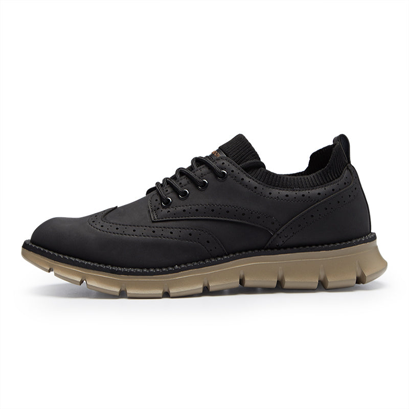 Men’s Retro Leather Zip Boots Built for Comfort, Wide Toe, Arch Support, Pressure Relief, Waterproof for Every Seaso