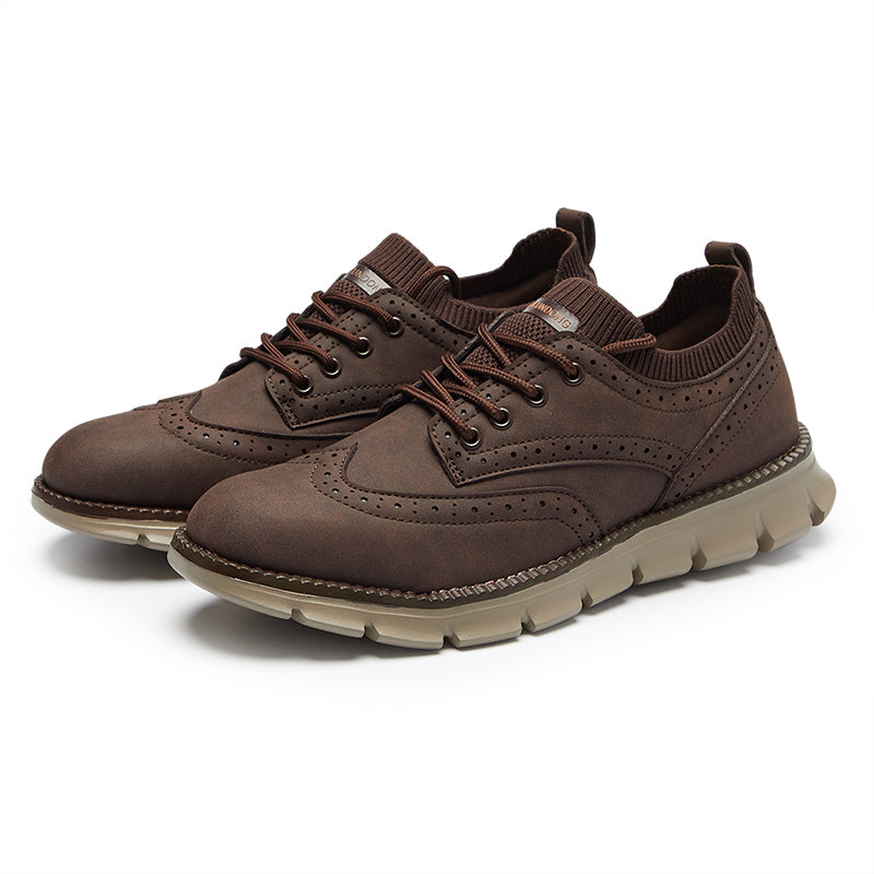 Men’s Retro Leather Zip Boots Built for Comfort, Wide Toe, Arch Support, Pressure Relief, Waterproof for Every Seaso