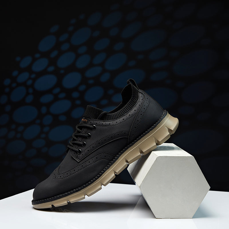 Men’s Retro Leather Zip Boots Built for Comfort, Wide Toe, Arch Support, Pressure Relief, Waterproof for Every Seaso