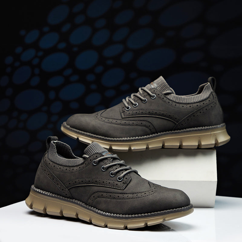 Men’s Retro Leather Zip Boots Built for Comfort, Wide Toe, Arch Support, Pressure Relief, Waterproof for Every Seaso