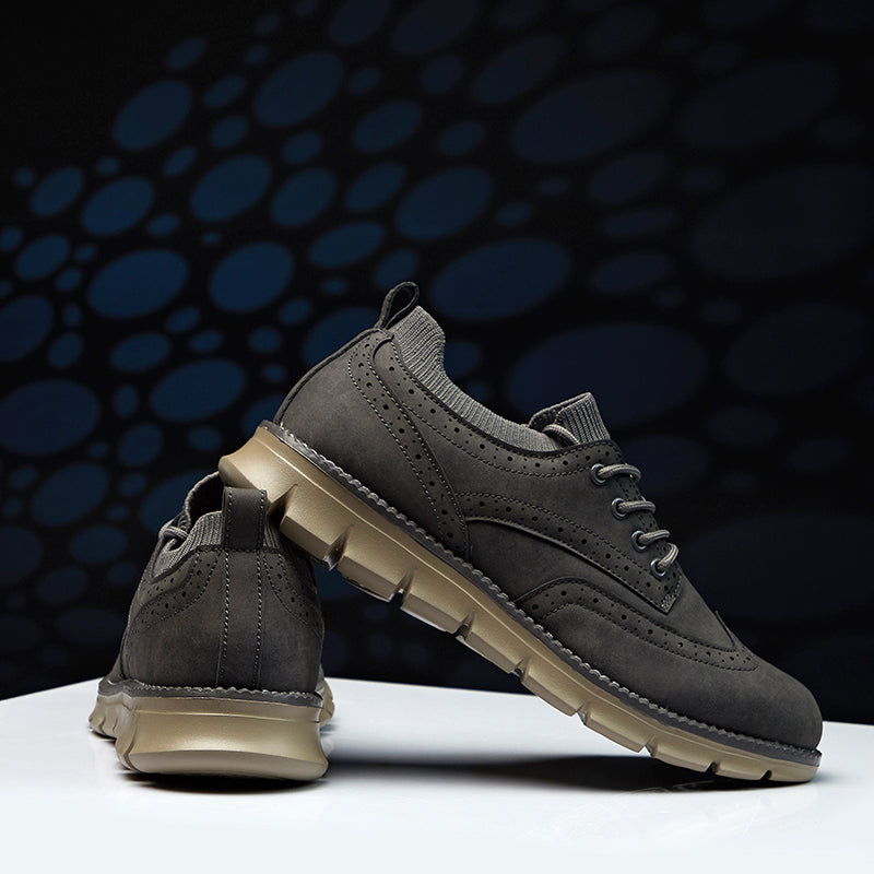 Men’s Retro Leather Zip Boots Built for Comfort, Wide Toe, Arch Support, Pressure Relief, Waterproof for Every Seaso