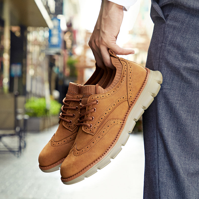 Men’s Retro Leather Zip Boots Built for Comfort, Wide Toe, Arch Support, Pressure Relief, Waterproof for Every Seaso