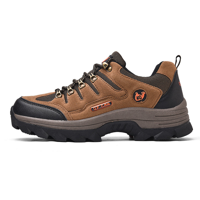 Men's Orthopedic Walking Shoes - Built-In Arch Support; Waterproof Leather Upper; Wide Toe; Non-Slip; Anti-Wear; Comfortable