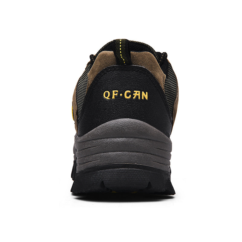 Men's Orthopedic Walking Shoes - Built-In Arch Support; Waterproof Leather Upper; Wide Toe; Non-Slip; Anti-Wear; Comfortable