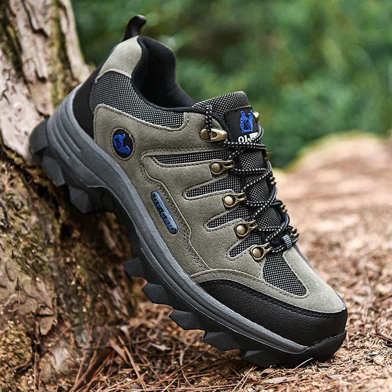 Men's Orthopedic Walking Shoes - Built-In Arch Support; Waterproof Leather Upper; Wide Toe; Non-Slip; Anti-Wear; Comfortable