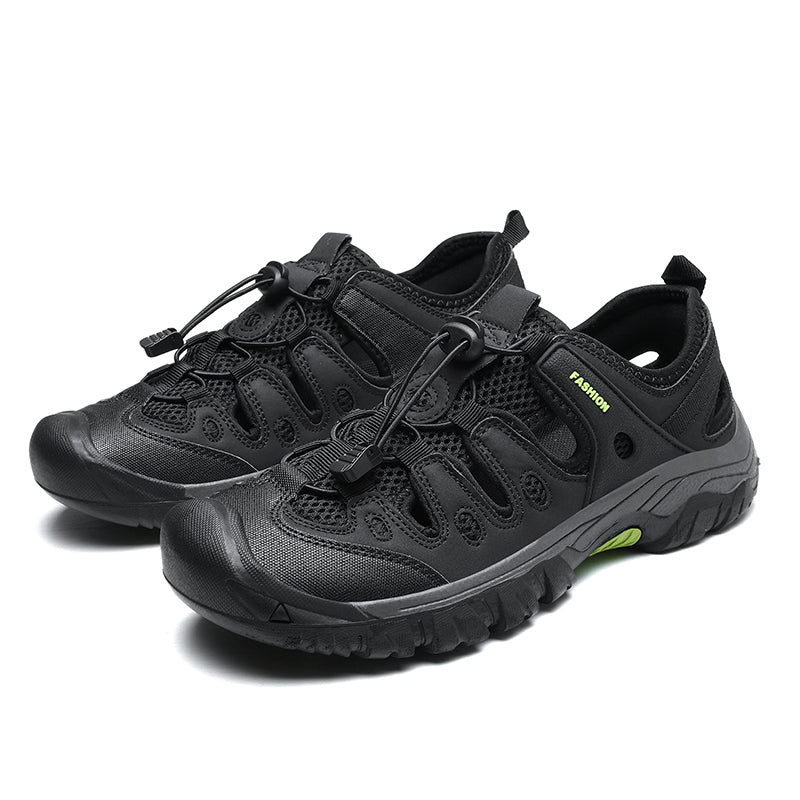 Men's Orthopedic Arch Support Wide Toe Lightweight Hiking Shoes Waterproof Non-slip Scratch-Resistant Work Shoes, Ideal For Hike All Day with Comfort and Zero Fatigue