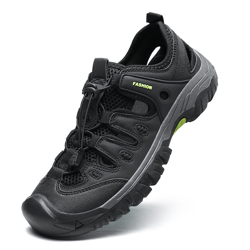 Men's Orthopedic Arch Support Wide Toe Lightweight Hiking Shoes Waterproof Non-slip Scratch-Resistant Work Shoes, Ideal For Hike All Day with Comfort and Zero Fatigue
