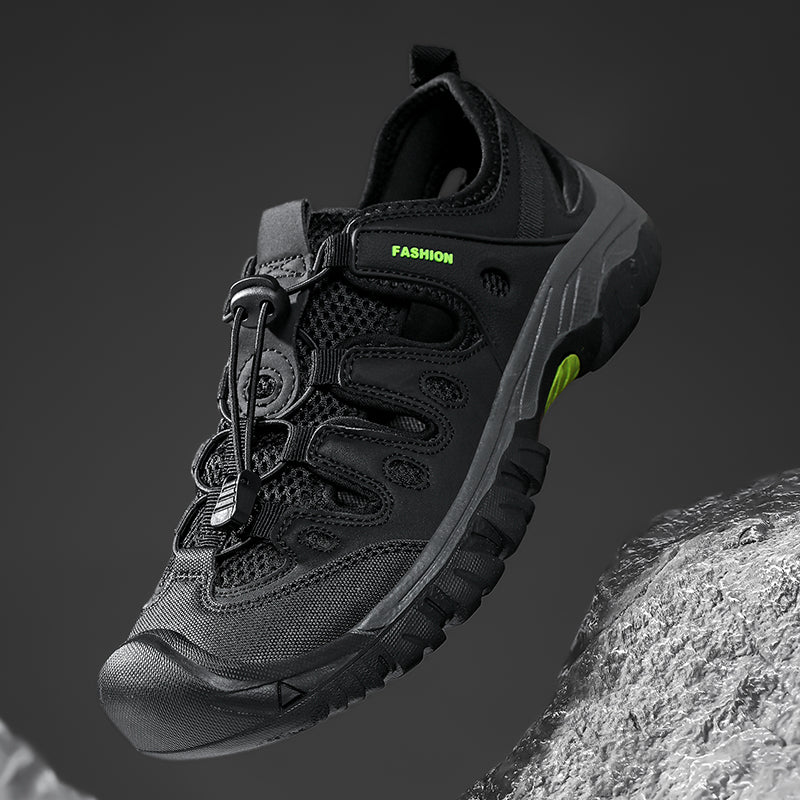 Men's Orthopedic Arch Support Wide Toe Lightweight Hiking Shoes Waterproof Non-slip Scratch-Resistant Work Shoes, Ideal For Hike All Day with Comfort and Zero Fatigue