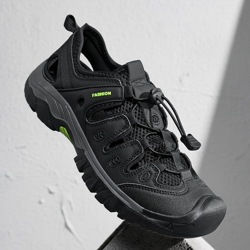 Men's Orthopedic Arch Support Wide Toe Lightweight Hiking Shoes Waterproof Non-slip Scratch-Resistant Work Shoes, Ideal For Hike All Day with Comfort and Zero Fatigue