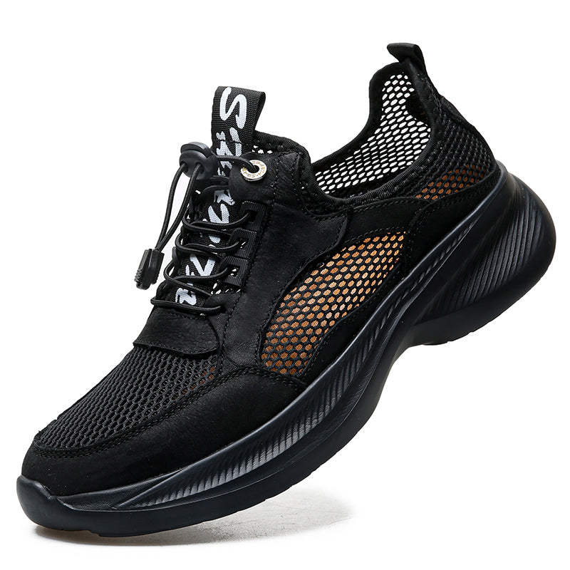 Men's Orthopedic Walking Boots - Built-In Arch Support; Waterproof Leather Upper; Wide Toe; Non-Slip; Ankle Support; Scratch&Smash&Puncture Resistant; Comfortable Hiking Boots