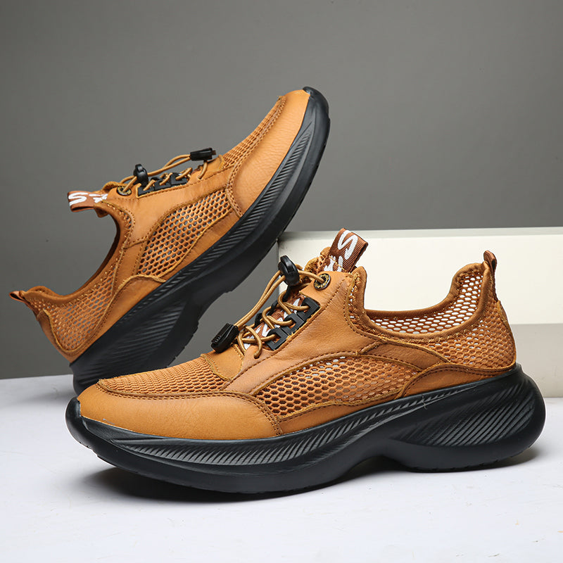 Men's Orthopedic Walking Boots - Built-In Arch Support; Waterproof Leather Upper; Wide Toe; Non-Slip; Ankle Support; Scratch&Smash&Puncture Resistant; Comfortable Hiking Boots