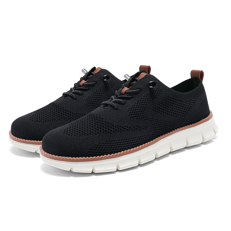 Men‘s’ Slip-On Running Walking Shoes - Zero Laces Comfort, Non-Slip Traction & Cushioned Support