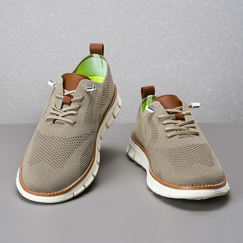 Men‘s’ Slip-On Running Walking Shoes - Zero Laces Comfort, Non-Slip Traction & Cushioned Support