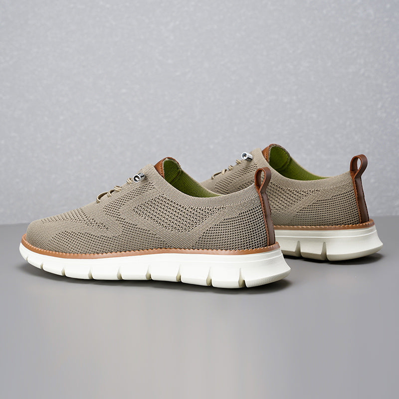 Men‘s’ Slip-On Running Walking Shoes - Zero Laces Comfort, Non-Slip Traction & Cushioned Support