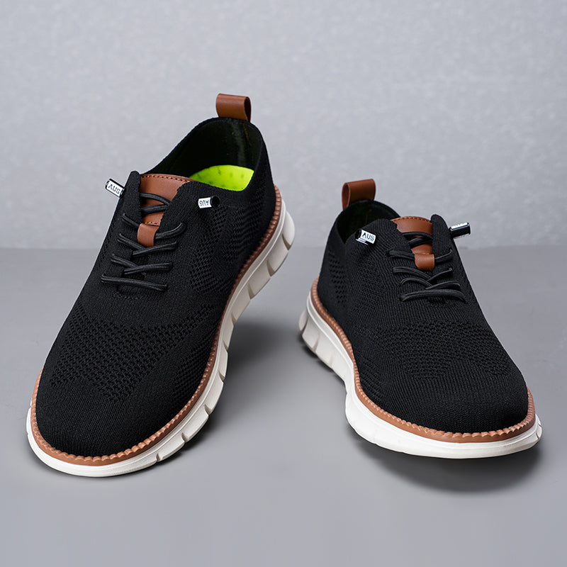 Men‘s’ Slip-On Running Walking Shoes - Zero Laces Comfort, Non-Slip Traction & Cushioned Support