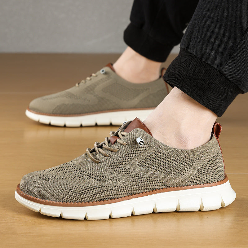 Men‘s’ Slip-On Running Walking Shoes - Zero Laces Comfort, Non-Slip Traction & Cushioned Support